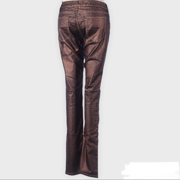 Decree metallic Jeans Mid/regular rise. Gold. Size 3 - Picture 2 of 9
